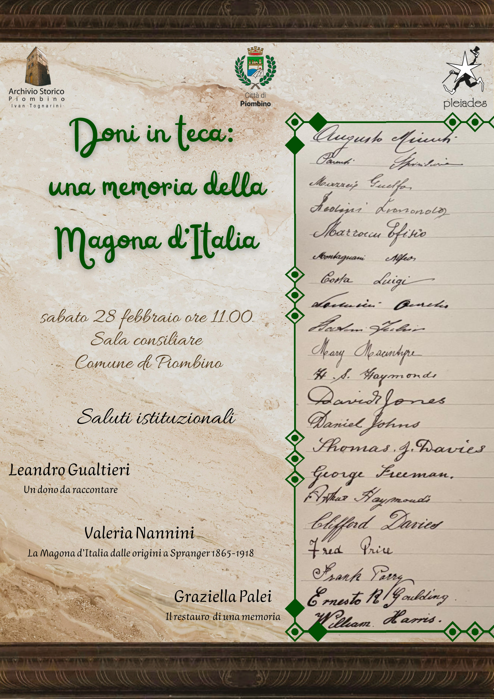 Doni in teca: una memoria della Magona d�Italia