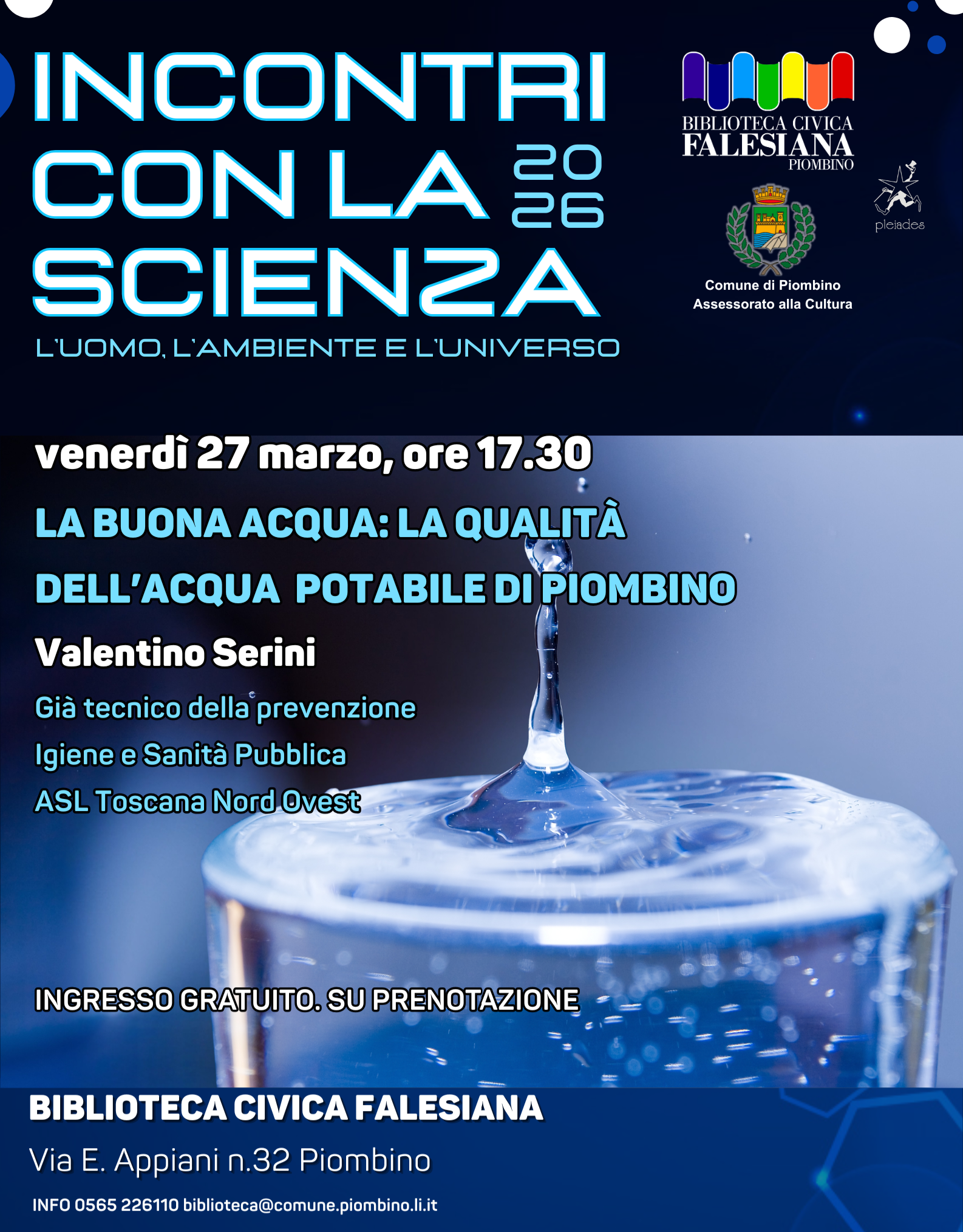 Incontri con la scienza 2026: La buona acqua