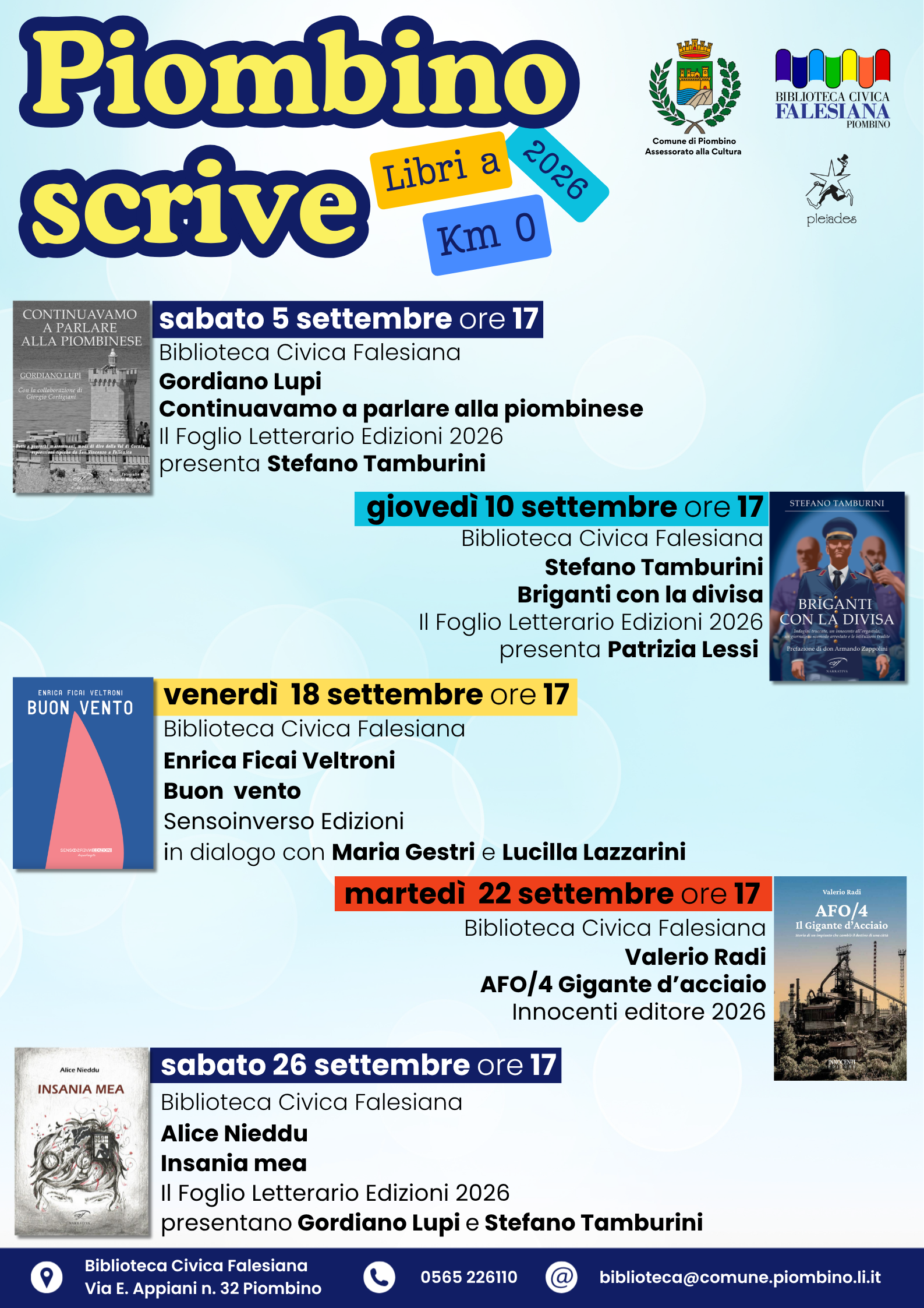 Piombino scrive. Libri a km 0!