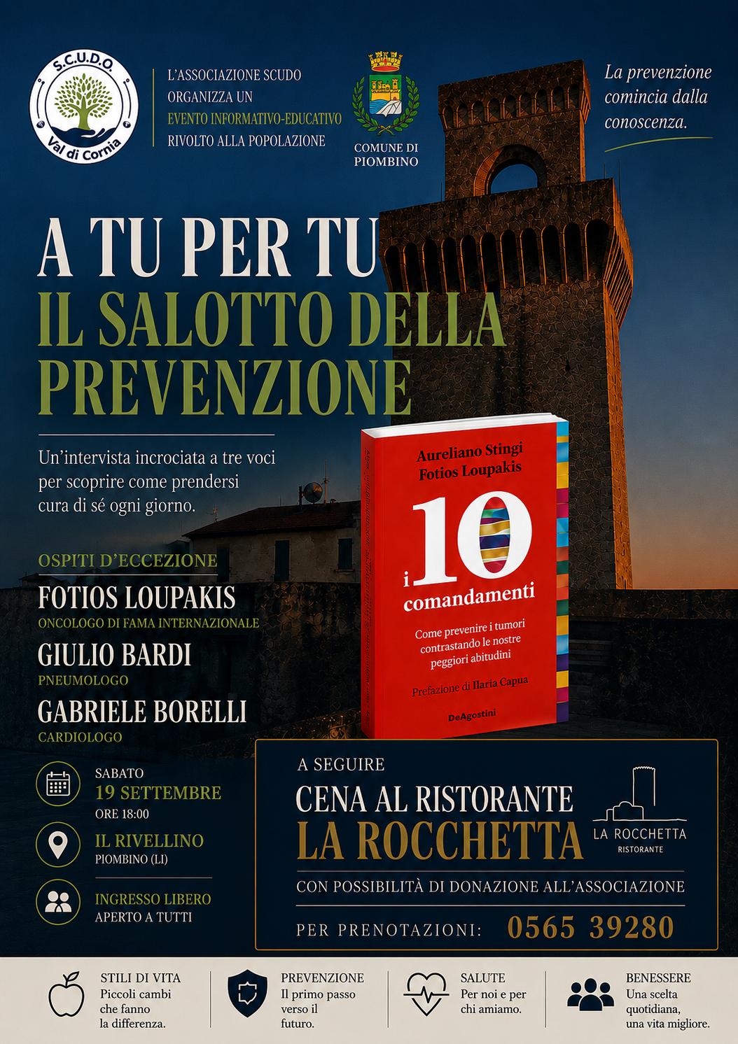 �A tu per tu � Il salotto della prevenzione�: al Rivellino un incontro dedicato alla salute