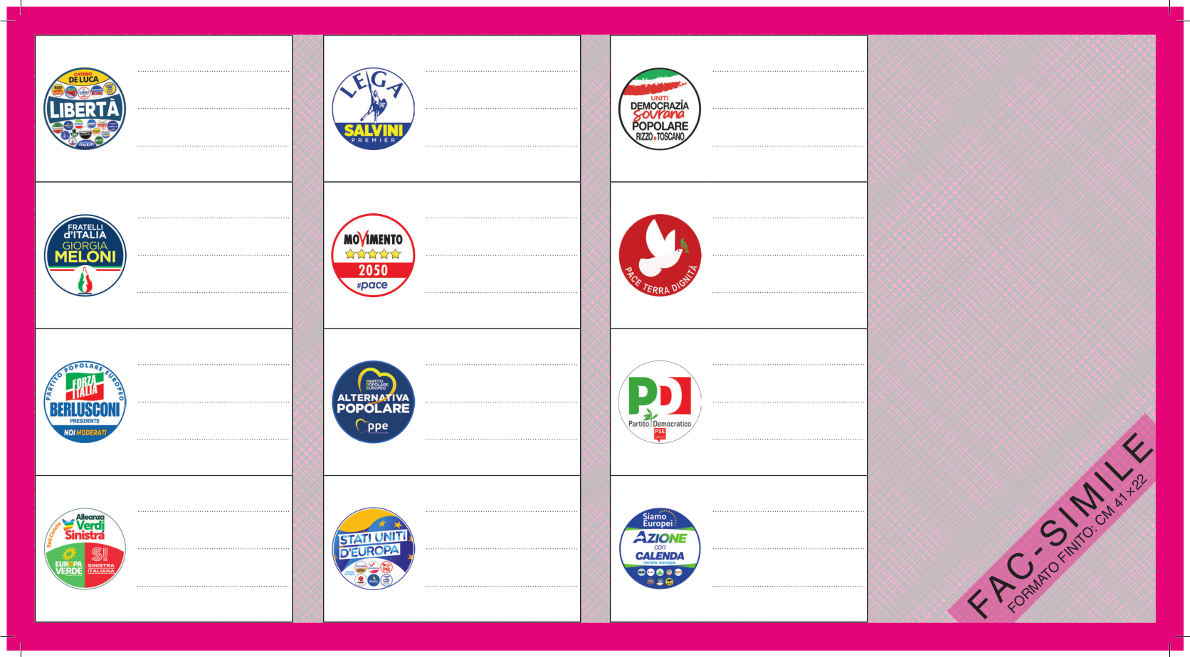 2024 scheda europee